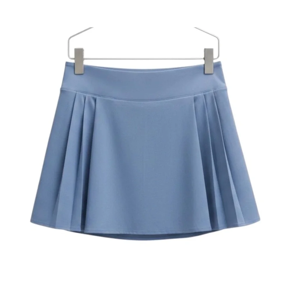 Lululemon Side-Pleat High-Rise TENNIS SKIRT OASIS BLUE Lined Pockets SIZE 4 - Picture 5 of 5